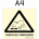 Placa Fotoluminescente A04 Sinalização de Risco de Corrosão