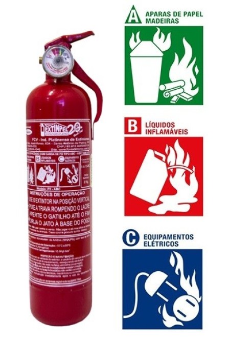 Extintor Automotivo PQS - ABC - 0,900 Kg - Universal