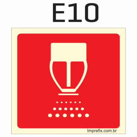 Placa Fotoluminescente E10 Equipamento – Válvula