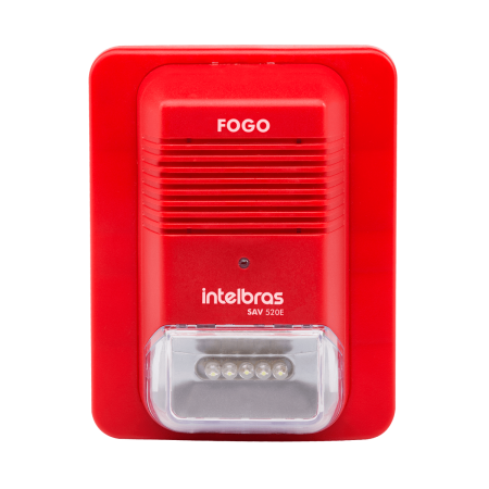 Sinalizador Audiovisual Endereçavel SAV 520E - INTELBRAS