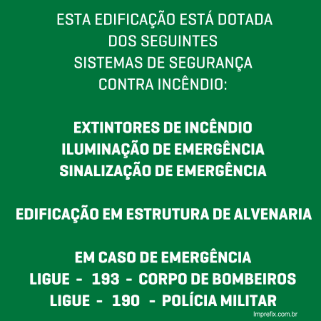 Placa de Sinalização Complementar M1
