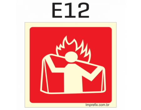 Placa Fotoluminescente E12 Equipamento – Manta Anti-Chamas